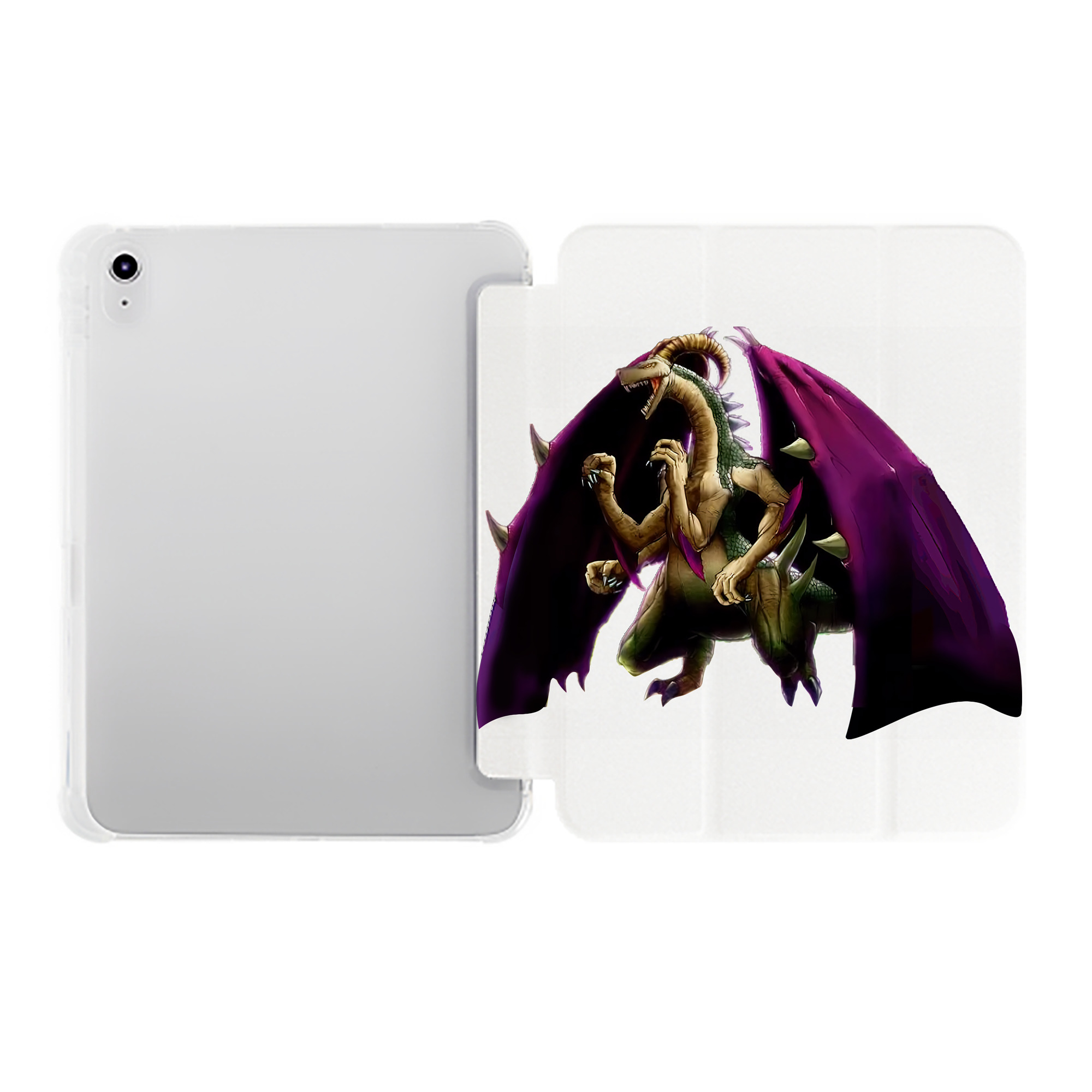 （画像用） 遊☆戯☆王 Yu-Gi-Oh! IPad ケース ペン収納付き 三つ折りスタンド PUレザー×シリコン 対応機種9.5/10.5/10.9インチ